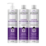 Kit Ativador + Shampoo e Condicionador – Cachos Poderosos – Japinha Cosméticos